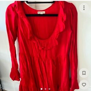 For love and lemons silk blend top